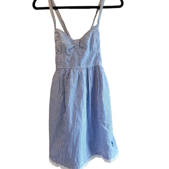 Abercrombie & Fitch Dress Blue & White Striped - Picture 1 of 9